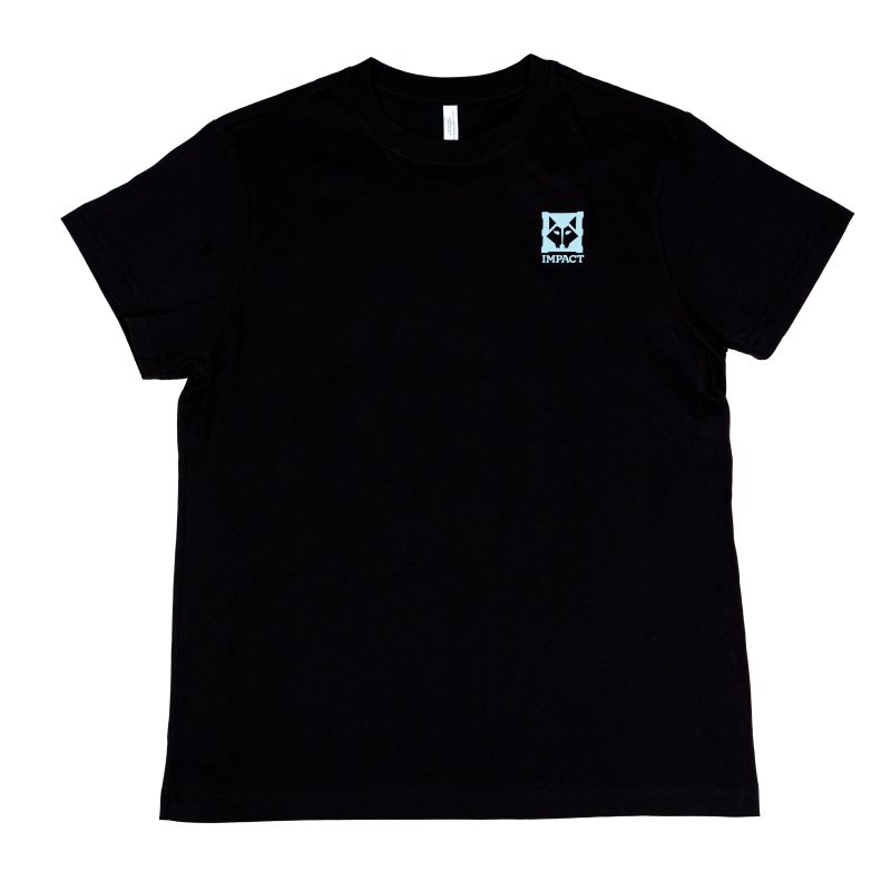 Impact Black Shirt Blue Logo